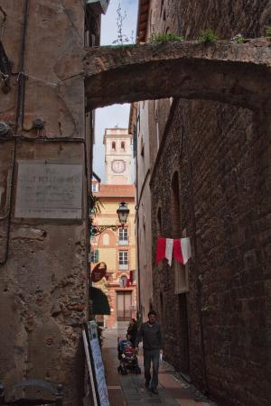 小巷, 老, 金英, 意大利, 利古里亚, 中世纪, 中世纪