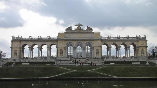 亭, 奥地利, 维也纳, nbrunn 宫, 纪念碑, 观光, 旅行