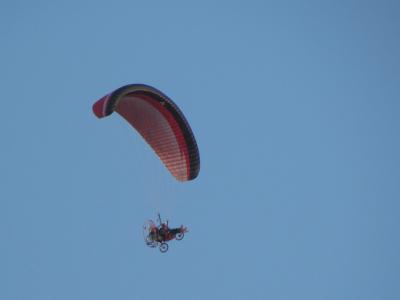 滑翔伞, 机动, 天空, 人类, 业余爱好, dom