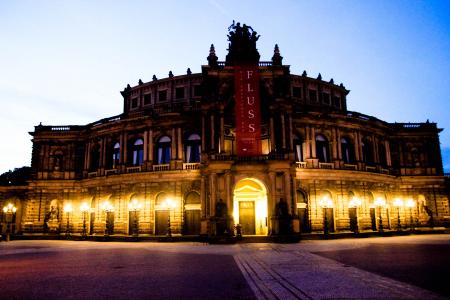 德累斯顿, semper 歌剧院, 晚上