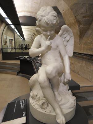 天使, 雕像, 沉默, 雕塑, 大理石, 博物馆, 罗浮宫