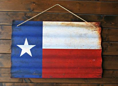 国旗, 得克萨斯旗子, 德克萨斯州, 星级, 状态, 红色, 蓝色