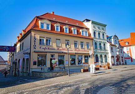 瑙姆堡, 萨克森-安哈尔特, 德国, 旧城, 感兴趣的地方, 建设, 咖啡厅