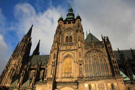 布拉格城堡, 布拉格, 捷克语, 城堡, 建筑, 老, 大教堂