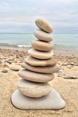 堆叠, 石头, 岩石, 平衡, 弛豫, 和谐, 放松