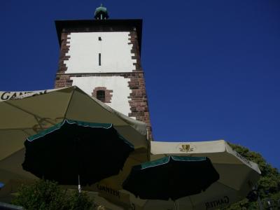 阳伞, 天空, 蓝色, 塔, swabian 门塔, 弗赖堡, 布赖斯