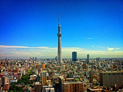 东京塔, 东京, 日本, 城市景观, 著名的地方, 建筑, 城市天际线