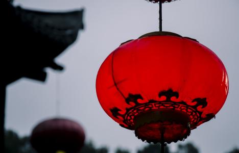 灯笼, 凤凰城, 古典, 亚洲, 中国, 电灯, 文化