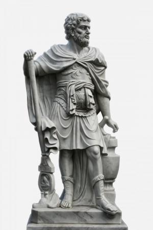 男性, 罗马, 雕像, 孤立的背景, 详细, 开关, 雕塑