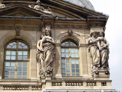 巴黎, 罗浮宫, 柱, 雕像, 亭子, 博物馆, 遗产