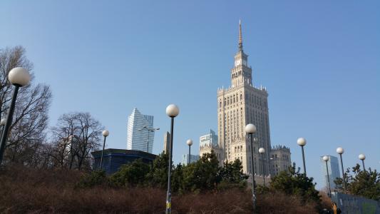 宫殿的文化, 华沙, 宫殿的文化和科学, 建筑, 波兰, 建设, 科学
