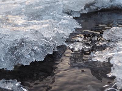 冰, 水, 晶体, 反思, 自然, 冬天