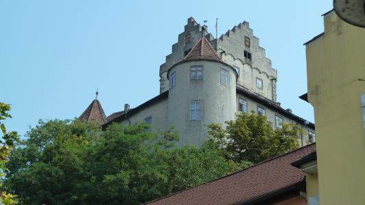 堡, 康斯坦茨湖, 城堡, 旧城, fachwerkhäuser, 浪漫, 建筑