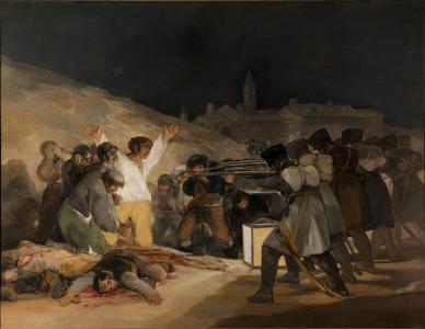 执行, 射击, 布面油画, 弗朗西斯科-戈雅, 1814, 油画, 艺术