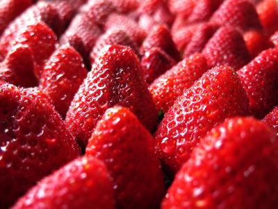 草莓, 红色, 春天, 甜, 水果, 成熟, 花园