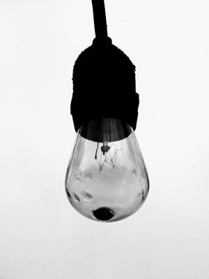 灯泡, 光, 照明, 灯泡, 黑色和白色, 艺术, 创造力