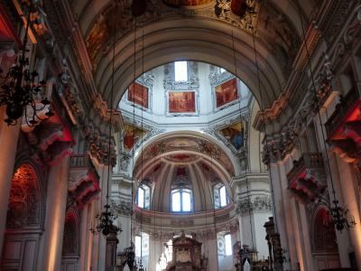 萨尔茨堡大教堂, 大教堂, 教会, 罗马天主教, 意大利, 巴洛克式建筑, 教堂中殿