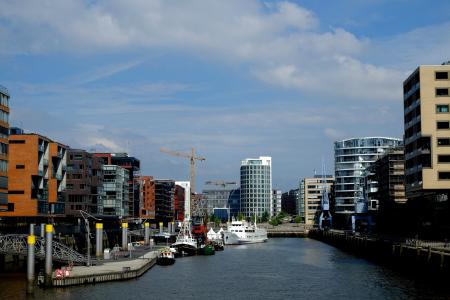 汉堡, 端口, 汉堡港, 易北河, 汉萨同盟城市, 水, 汉堡的天际线