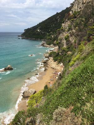 悬崖, 水, 假日, 海, 岩石, 自然, 希腊