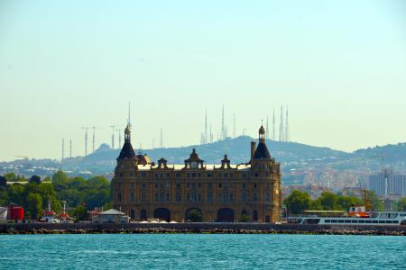 伊斯坦堡, 海, 城市景观, 旅游, 欧洲, 著名, hayderpasha