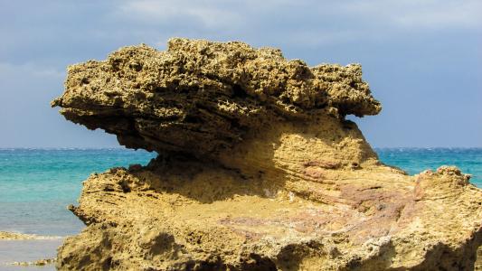 塞浦路斯, kapparis, 岩石, 海岸, 地质, 海岸线, 海边