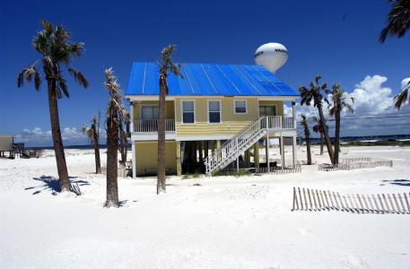 彭萨科拉, 佛罗里达州, 天空, 房子, 首页, 棕榈树, 棕榈树