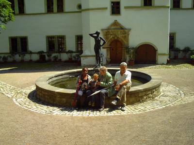 喷泉, 城堡 dornburg, 城堡, 家庭, 建设, 中世纪