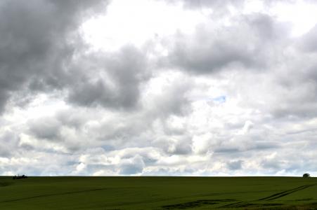 灰色的云, 字段, 自然, 小麦, 农业, 云计算, 景观