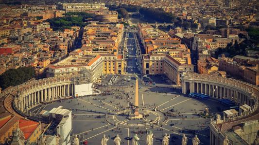 罗马, 梵蒂冈, 意大利, 圣彼得广场, 圣彼得广场, 建筑, 历史