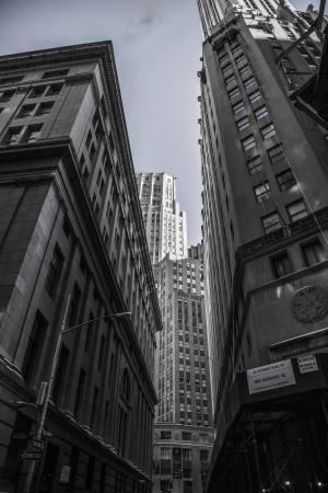 摩天大楼, 纽约, 城市中心, 京华酒店, 建筑, 建筑, 华尔街