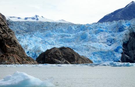 冰川, 阿拉斯加, 蓝色, 冰, 峡湾, 自然, 水
