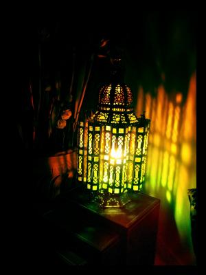 灯, 工艺品, 摩洛哥, 光, 黑暗