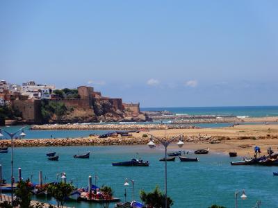 摩洛哥, 拉巴特, 海, 海滩, 资本, 城市, 景观