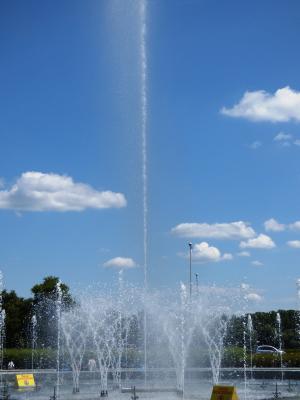 喷泉, 水, 流动的水, 水流, 湿法, 水溅, 一滴