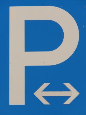 公园, 停车, 交通标志, 盾牌, 蓝色, 路标, 交通
