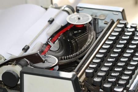 打字机, 年份, 复古, 老式的打字机, 信, 通信, 复古纸