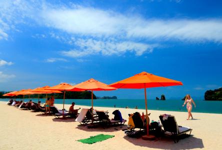 海滩, 酒店, 兰卡威, 马来西亚
