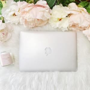 macbook, 笔记本电脑, 牡丹花, 开销, 业务, 花