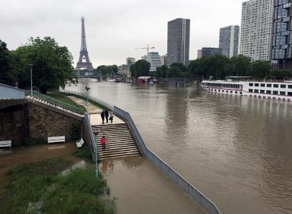 洪水, 塞纳河, 巴黎, 水, 桥梁, 遗产, 塞纳河