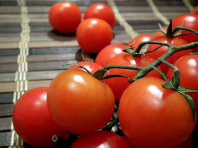 西红柿, 樱桃番茄, 蔬菜, 树枝上的西红柿, 使用, 素食主义, 沙拉