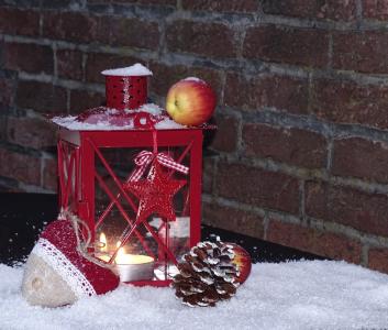 灯笼, 圣诞节, 装饰, 来临, 心情, 冬天, 照明