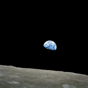 地球, 土蠕变, 月亮, 月球表面, 全球, 蓝色星球, 空间