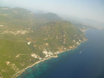 科孚岛, 空气, 从空中, 航摄影像, 岛屿, 希腊, 希腊小岛
