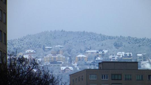 雪, 山, 冬天, 布达佩斯