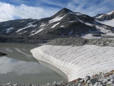 冰川湖, 山脉