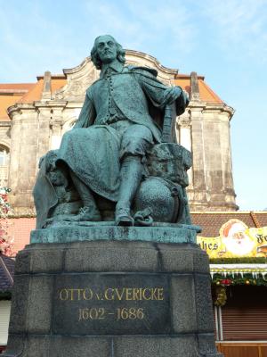 雕塑, 雕像, 奥托·冯·格里克, 马格德堡, 萨克森-安哈尔特, 纪念碑, 大会堂
