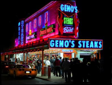 费城, 芝士牛排, geno 的, 三明治, 具有里程碑意义, 美国, 美味