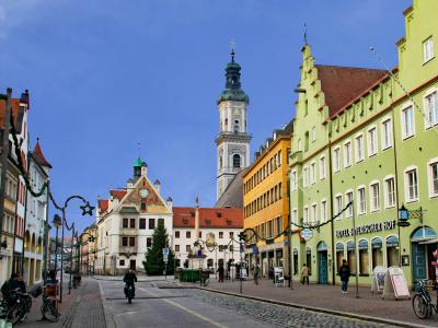 弗莱辛, 巴伐利亚, 德国, 旧城, 教会, 感兴趣的地方, 建筑