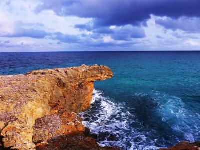 岩石的年龄, 自然, 天空, 蓝色, 地中海, 马略卡岛, 假日