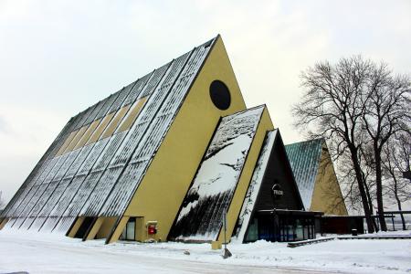 奥斯陆, 挪威, 城市, 建设, 博物馆, bygdøy, 冬天